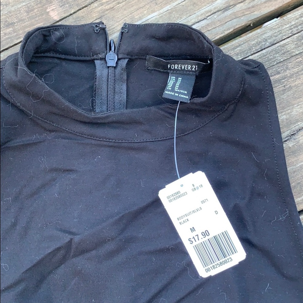 Black F21 bodysuit - Picture 2 of 3